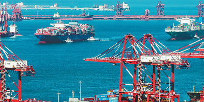 山東、遼寧港口一季度貨物吞吐量、集裝箱量雙增長